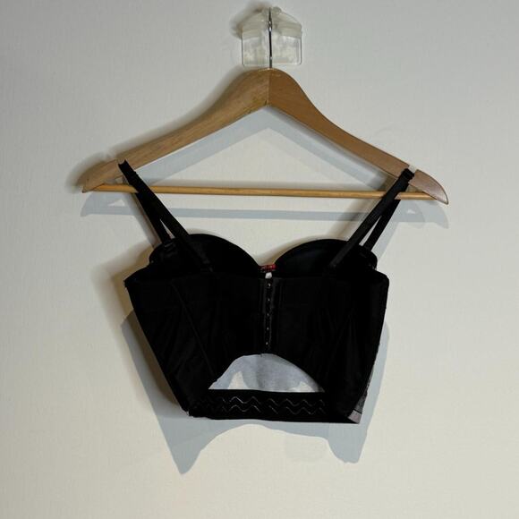 White Printed Bustier Top - Picture 4 of 5